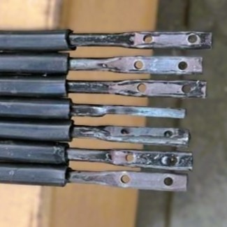 Пруток прямой обрезиненный ø12,5 x 894 мм, ø6-LA30